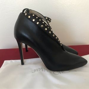 Jimmy Choo
Women's Black Lark 65 Studded Leather Pumps